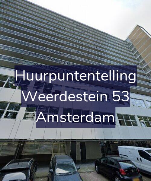 Foto gevel Huurpuntentelling voor Weerdestein 53, Amsterdam