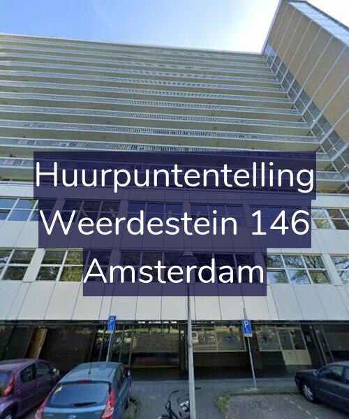 Foto gevel Huurpuntentelling voor Weerdestein 146, Amsterdam