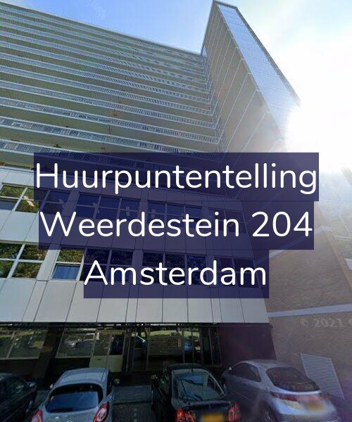 Foto gevel Huurpuntentelling voor Weerdestein 204, Amsterdam