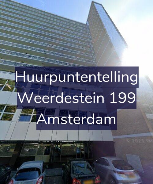 Foto gevel Huurpuntentelling voor Weerdestein 199, Amsterdam