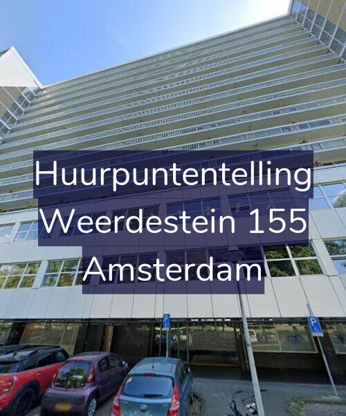 Foto gevel Huurpuntentelling voor Weerdestein 155, Amsterdam