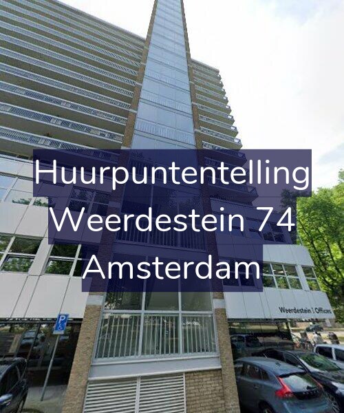 Foto gevel Huurpuntentelling voor Weerdestein 74, Amsterdam