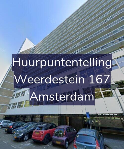 Foto gevel Huurpuntentelling voor Weerdestein 167, Amsterdam