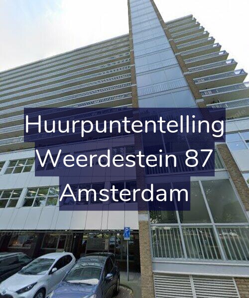 Foto gevel Huurpuntentelling voor Weerdestein 87, Amsterdam