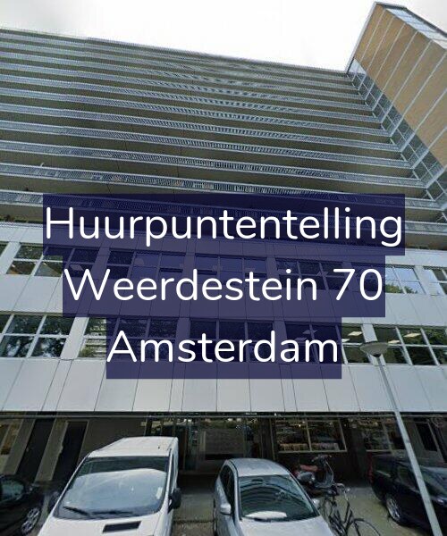 Foto gevel Huurpuntentelling voor Weerdestein 70, Amsterdam