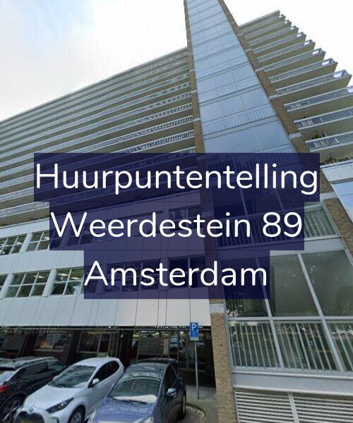 Foto gevel Huurpuntentelling voor Weerdestein 89, Amsterdam