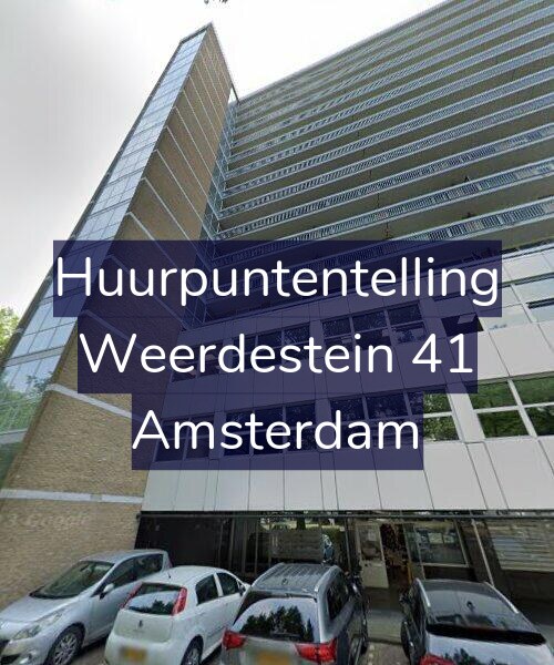 Foto gevel Huurpuntentelling voor Weerdestein 41, Amsterdam