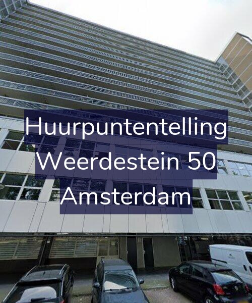 Foto gevel Huurpuntentelling voor Weerdestein 50, Amsterdam