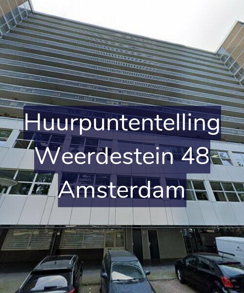 Foto gevel Huurpuntentelling voor Weerdestein 48, Amsterdam