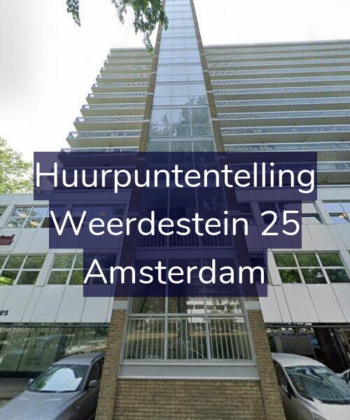 Foto gevel Huurpuntentelling voor Weerdestein 25, Amsterdam