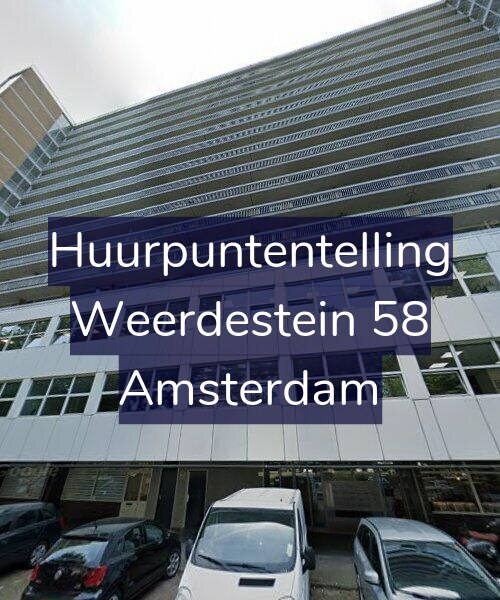Foto gevel Huurpuntentelling voor Weerdestein 58, Amsterdam