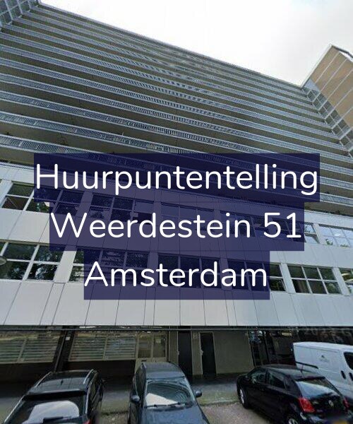 Foto gevel Huurpuntentelling voor Weerdestein 51, Amsterdam