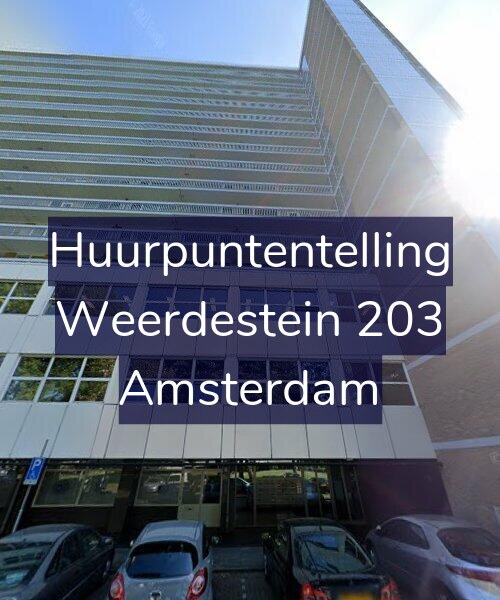 Foto gevel Huurpuntentelling voor Weerdestein 203, Amsterdam