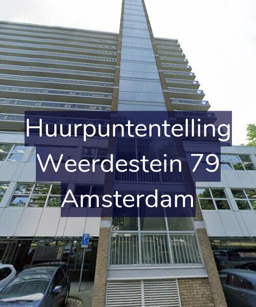 Foto gevel Huurpuntentelling voor Weerdestein 79, Amsterdam