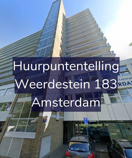 Foto gevel Huurpuntentelling voor Weerdestein 183, Amsterdam