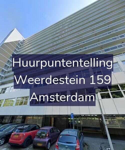 Foto gevel Huurpuntentelling voor Weerdestein 159, Amsterdam