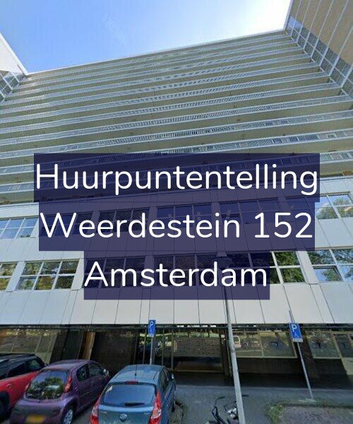 Foto gevel Huurpuntentelling voor Weerdestein 152, Amsterdam