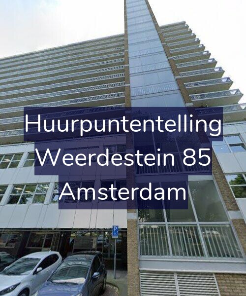 Foto gevel Huurpuntentelling voor Weerdestein 85, Amsterdam