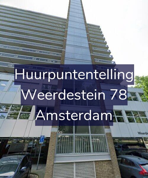 Foto gevel Huurpuntentelling voor Weerdestein 78, Amsterdam