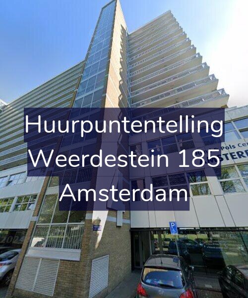 Foto gevel Huurpuntentelling voor Weerdestein 185, Amsterdam