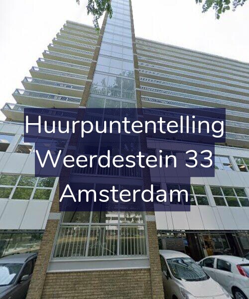 Foto gevel Huurpuntentelling voor Weerdestein 33, Amsterdam