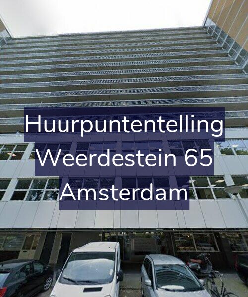 Foto gevel Huurpuntentelling voor Weerdestein 65, Amsterdam