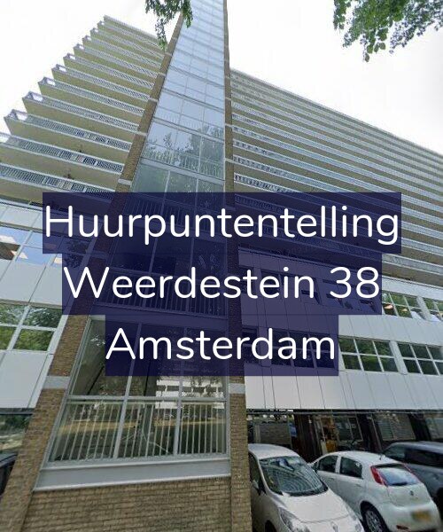 Foto gevel Huurpuntentelling voor Weerdestein 38, Amsterdam