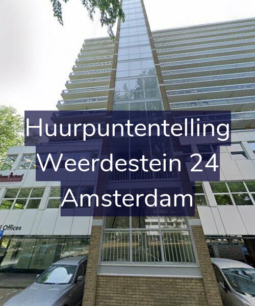 Foto gevel Huurpuntentelling voor Weerdestein 24, Amsterdam