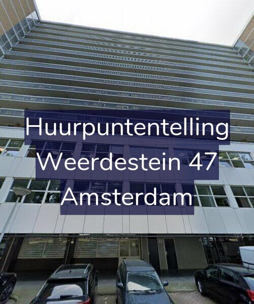 Foto gevel Huurpuntentelling voor Weerdestein 47, Amsterdam