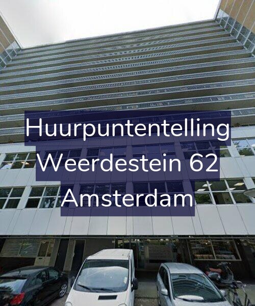Foto gevel Huurpuntentelling voor Weerdestein 62, Amsterdam