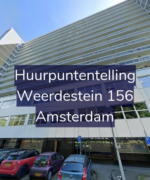 Foto gevel Huurpuntentelling voor Weerdestein 156, Amsterdam