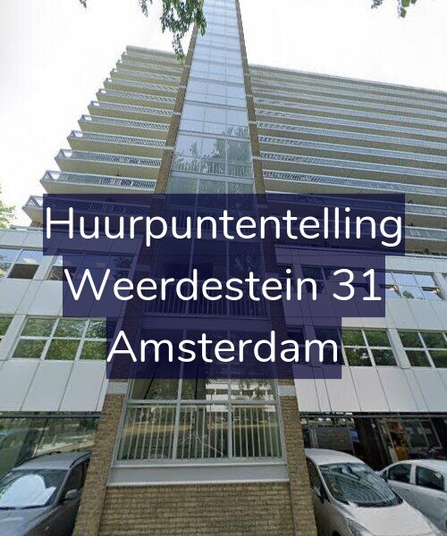 Foto gevel Huurpuntentelling voor Weerdestein 31, Amsterdam