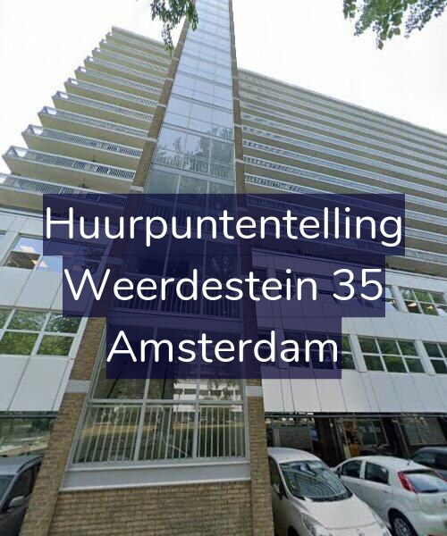 Foto gevel Huurpuntentelling voor Weerdestein 35, Amsterdam