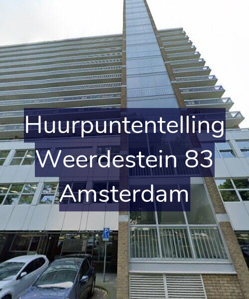 Foto gevel Huurpuntentelling voor Weerdestein 83, Amsterdam