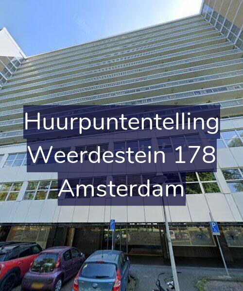 Foto gevel Huurpuntentelling voor Weerdestein 178, Amsterdam