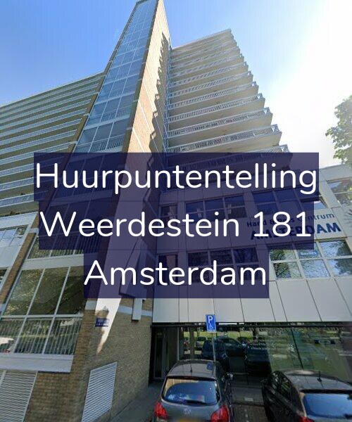 Foto gevel Huurpuntentelling voor Weerdestein 181, Amsterdam