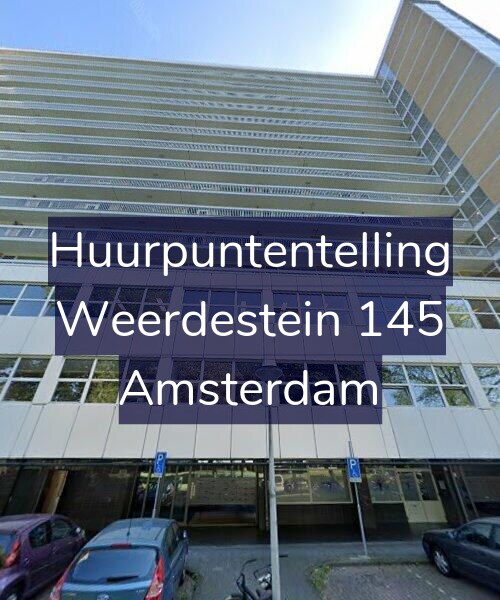 Foto gevel Huurpuntentelling voor Weerdestein 145, Amsterdam