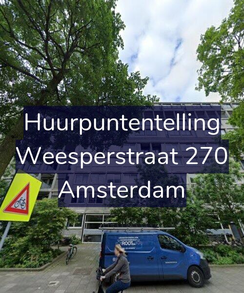 Foto gevel Huurpuntentelling voor Weesperstraat 270, Amsterdam
