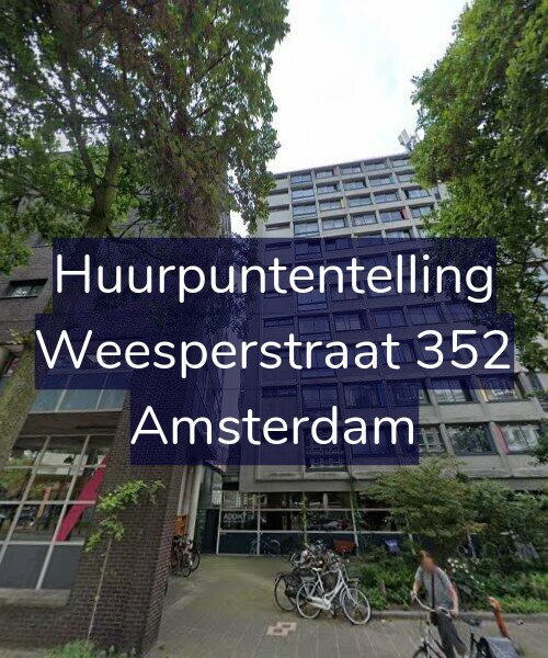 Foto gevel Huurpuntentelling voor Weesperstraat 352, Amsterdam