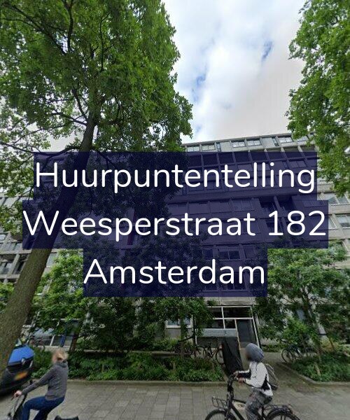 Foto gevel Huurpuntentelling voor Weesperstraat 182, Amsterdam