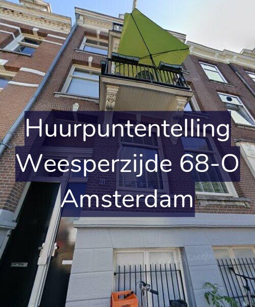 Foto gevel Huurpuntentelling voor Weesperzijde 68-O, Amsterdam