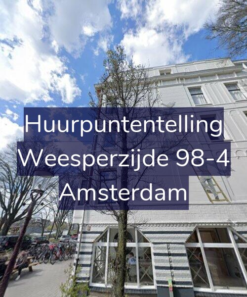 Foto gevel Huurpuntentelling voor Weesperzijde 98-4, Amsterdam