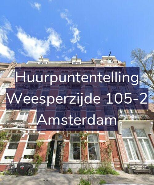Foto gevel Huurpuntentelling voor Weesperzijde 105-2, Amsterdam