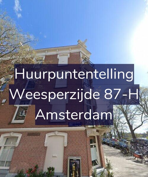 Foto gevel Huurpuntentelling voor Weesperzijde 87-H, Amsterdam