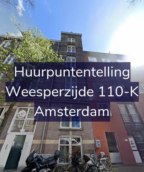 Foto gevel Huurpuntentelling voor Weesperzijde 110-K, Amsterdam