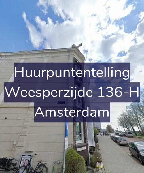 Foto gevel Huurpuntentelling voor Weesperzijde 136-H, Amsterdam