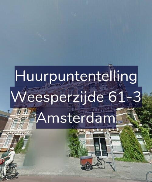 Foto gevel Huurpuntentelling voor Weesperzijde 61-3, Amsterdam
