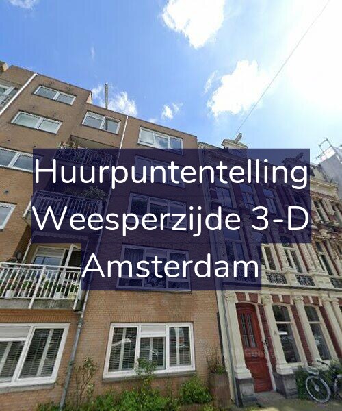 Foto gevel Huurpuntentelling voor Weesperzijde 3-D, Amsterdam