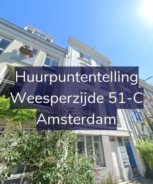Foto gevel Huurpuntentelling voor Weesperzijde 51-C, Amsterdam