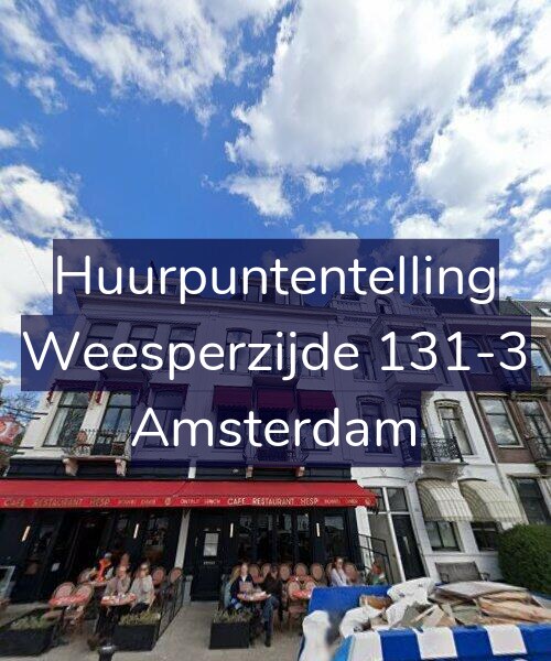 Foto gevel Huurpuntentelling voor Weesperzijde 131-3, Amsterdam